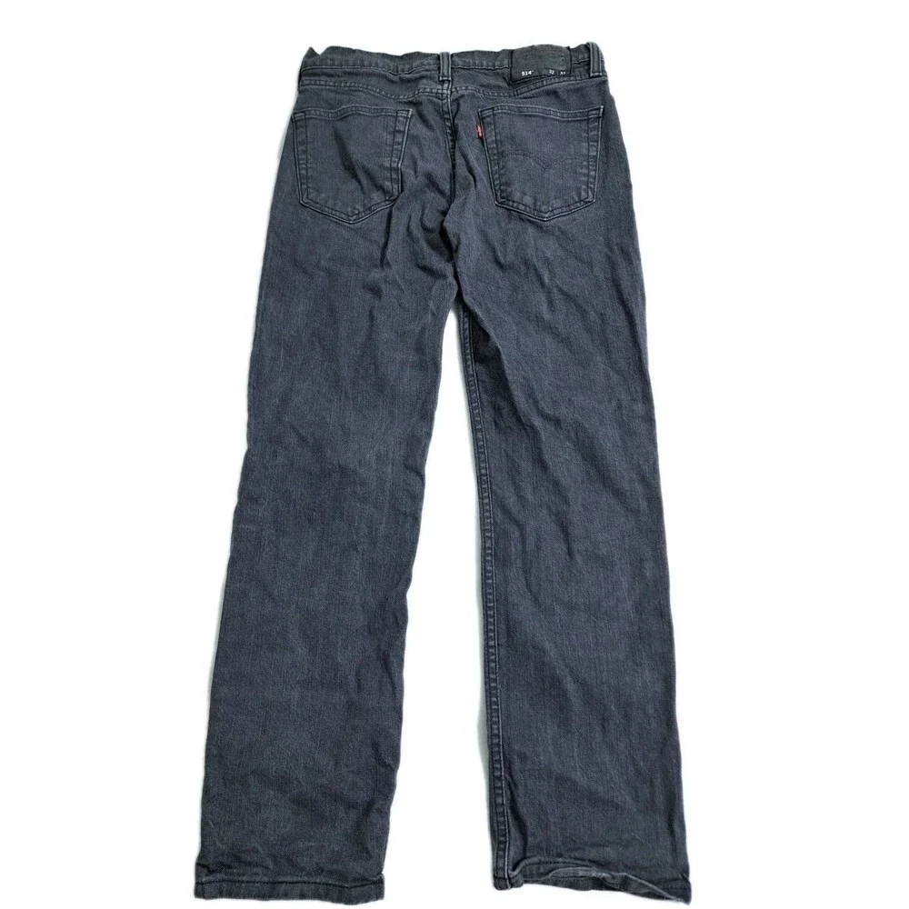 Levi’s 514 Men's 32x32 Straight Fit Jeans Denim Pants Gray